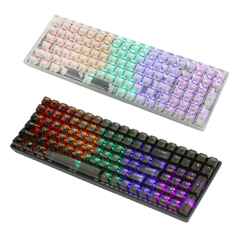 K10 Mechanical Gaming Keyboard with Transparent Keycaps