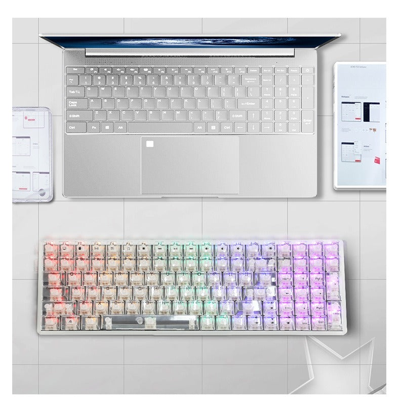 K10 Mechanical Gaming Keyboard with Transparent Keycaps